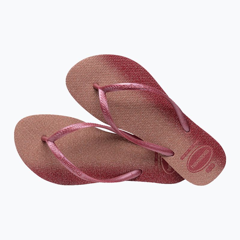 Damen Havaianas Slim Gloss amaranth Flip Flops 4