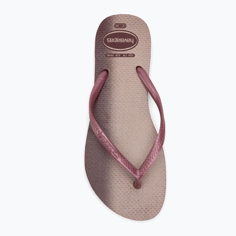 Damen Havaianas Slim Gloss amaranth Flip Flops 5