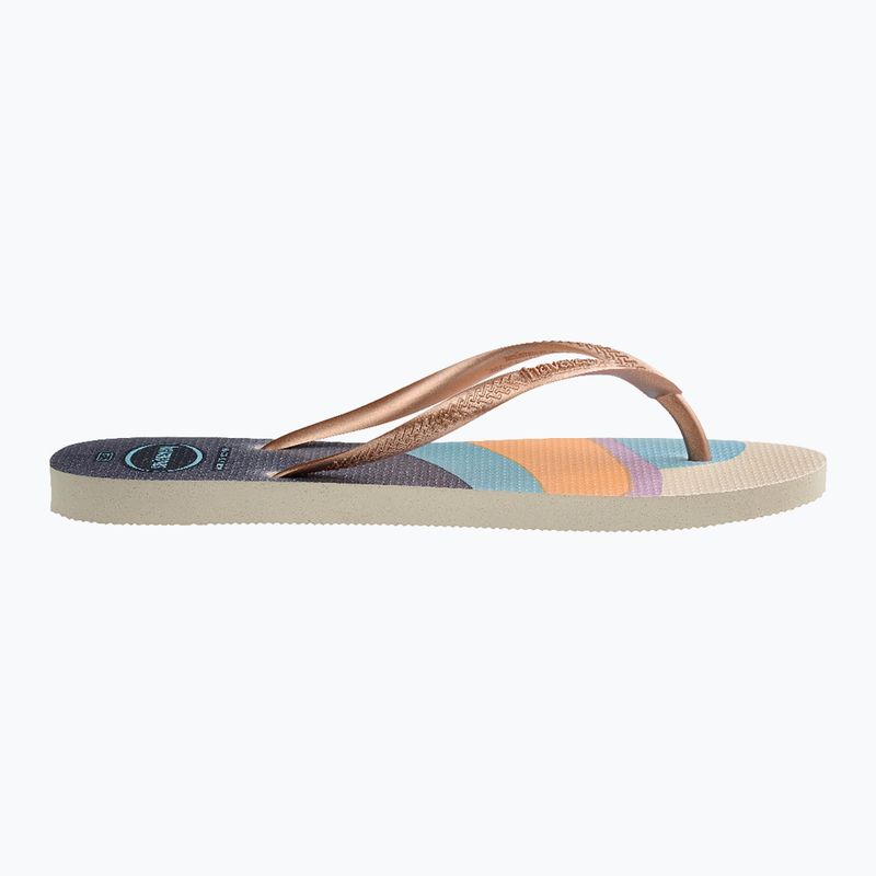 Havaianas Slim Palette Glow Damen Flip Flops beige 3
