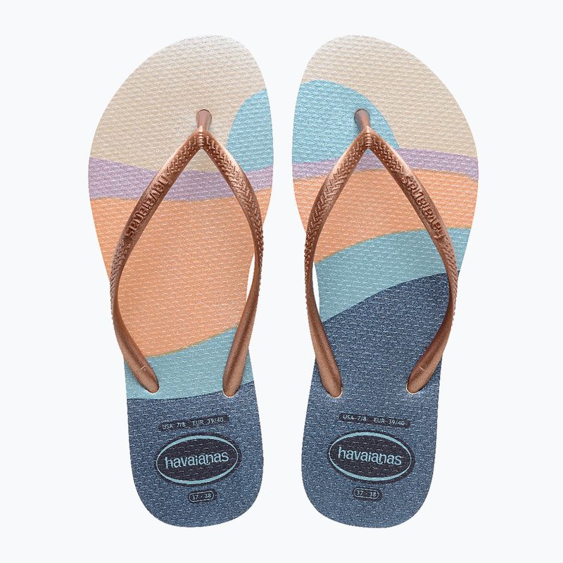 Havaianas Slim Palette Glow Damen Flip Flops beige 4