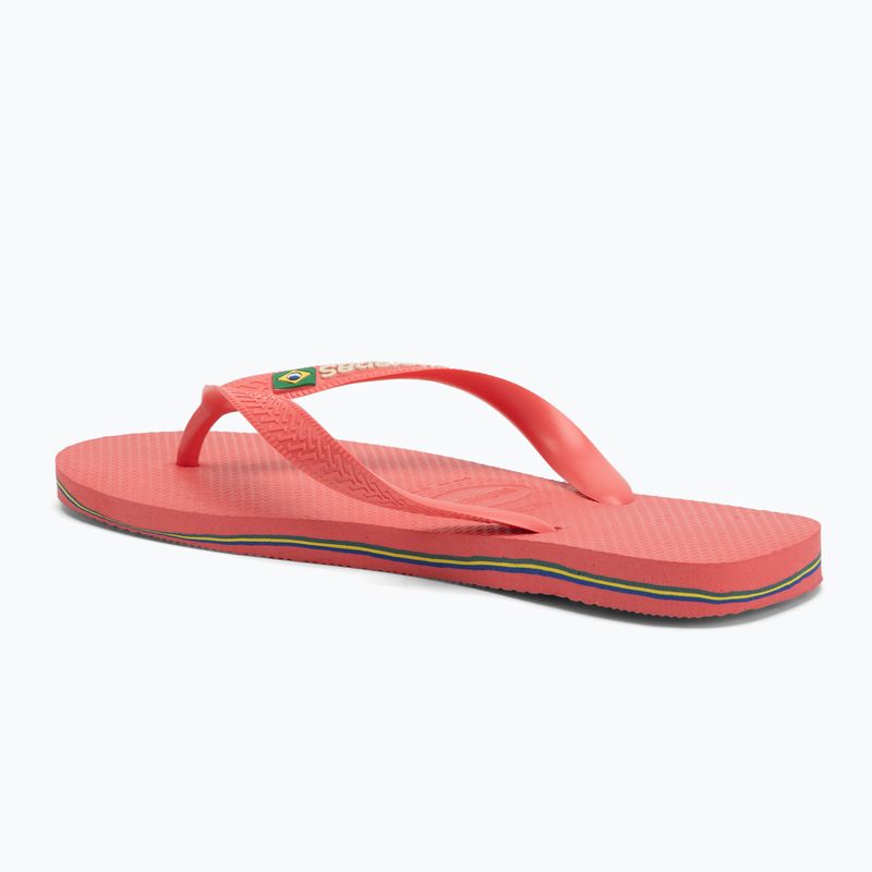 Havaianas Brasil Logo tropische Koralle Flip Flops 3