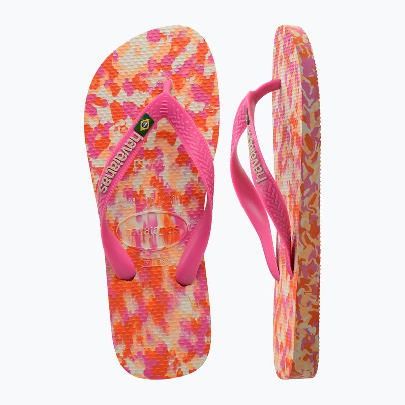 Havaianas Brasil Tech II rosa flux flip flops 11