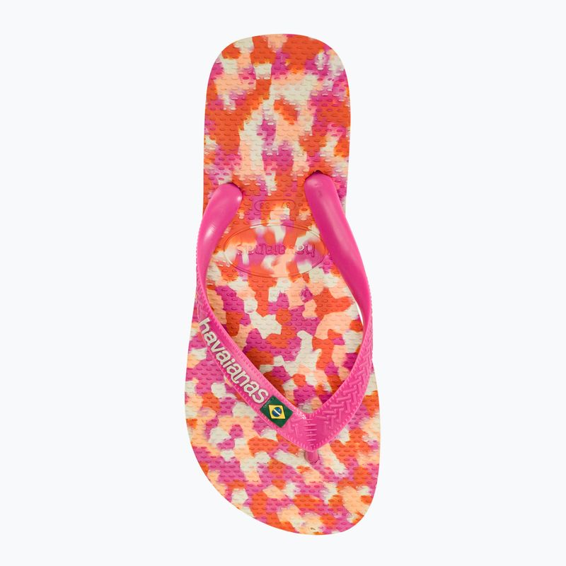 Havaianas Brasil Tech II rosa flux flip flops 5