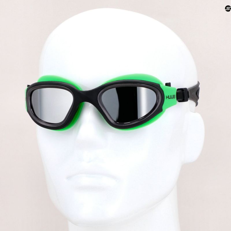 Schwimmbrille HUUB Aphotic Polarised & Mirror schwarz-grün A2-AG 7