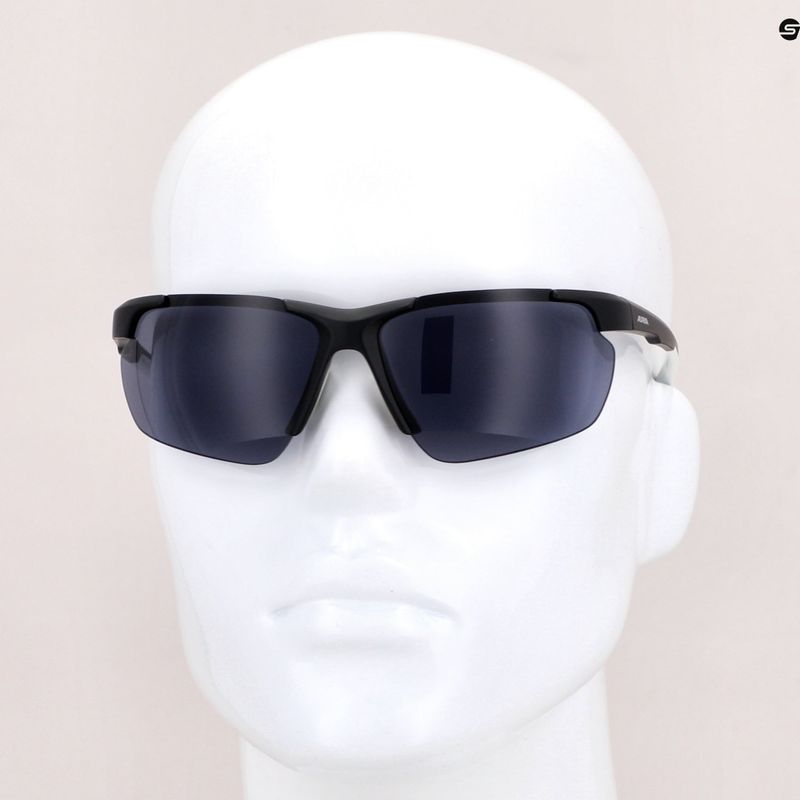 Fahrradbrille Alpina Defey HR black matt/white/black 7