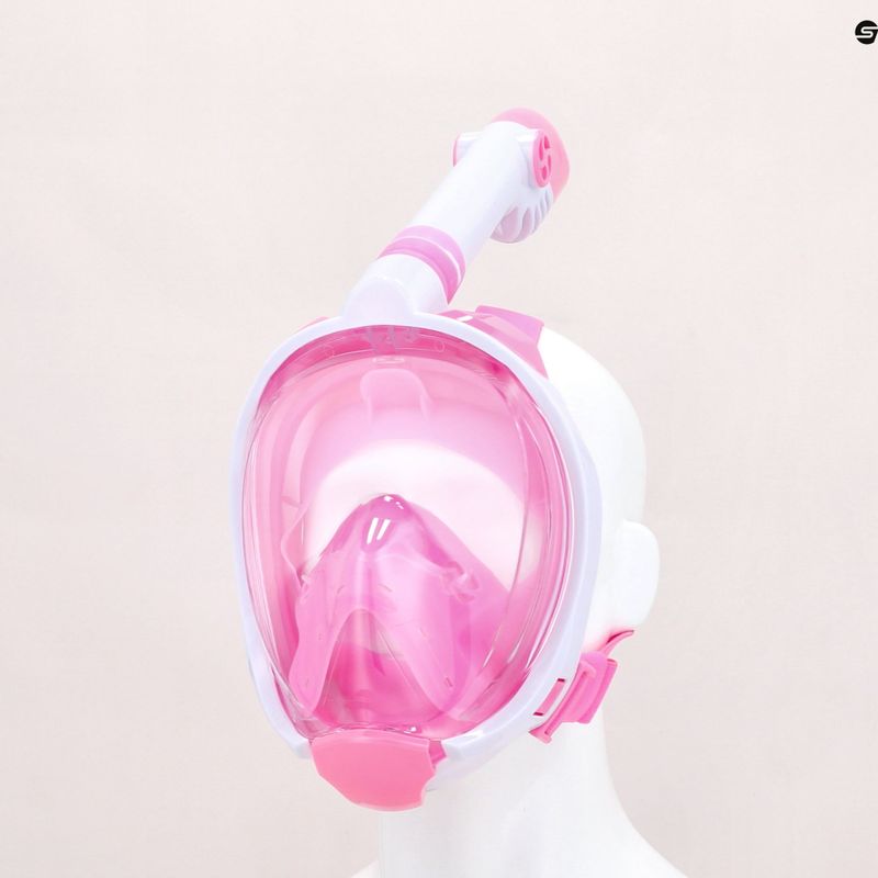 Kinder-Vollgesichtsmaske zum Schnorcheln AQUASTIC rosa SMK-01R 12