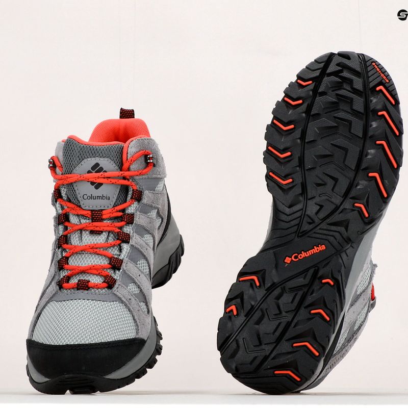 Damen-Trekkingstiefel Columbia Redmond III Mid Wp grau 1940611 19