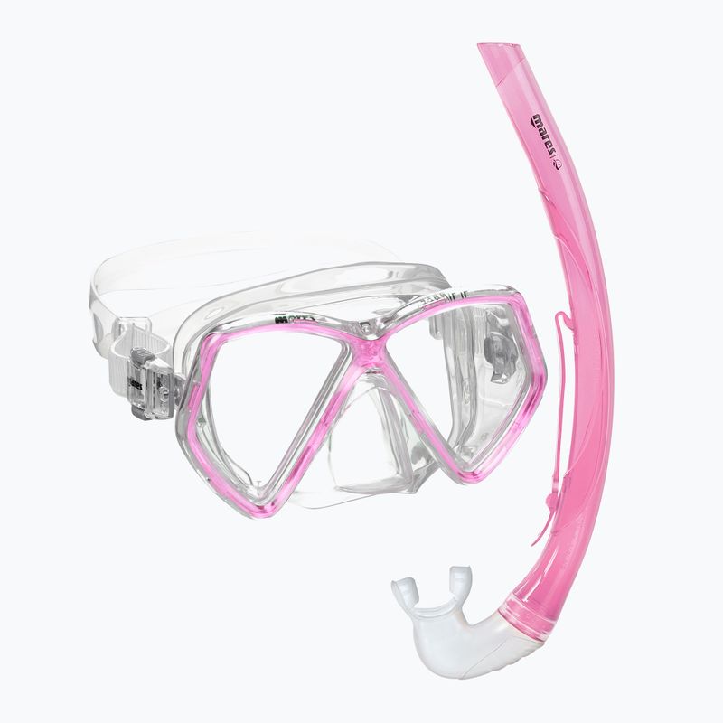 Mares Combo Zephir Junior rosa/klar Kinderschnorchelset