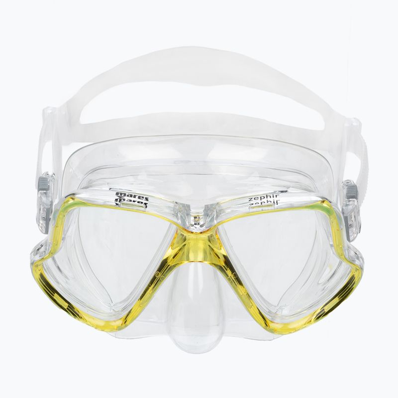 Mares Zephir Tauchset Maske + Schnorchel gelb/farblos 411769 3