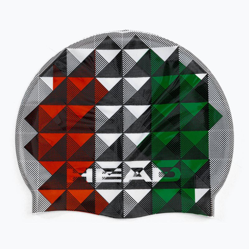 Badekappe HEAD Flag Suede Rhoumb grau-grün 455288