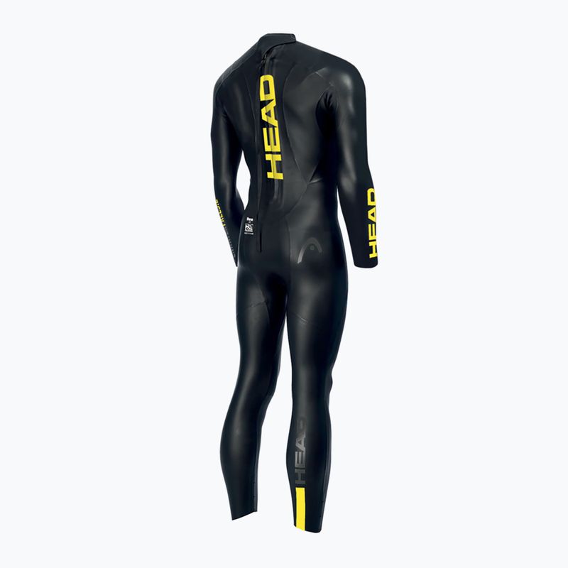 Triathlon neoprenanzug HEAD Ow Free 3.2 BKYW schwarz-gelb 452443 7