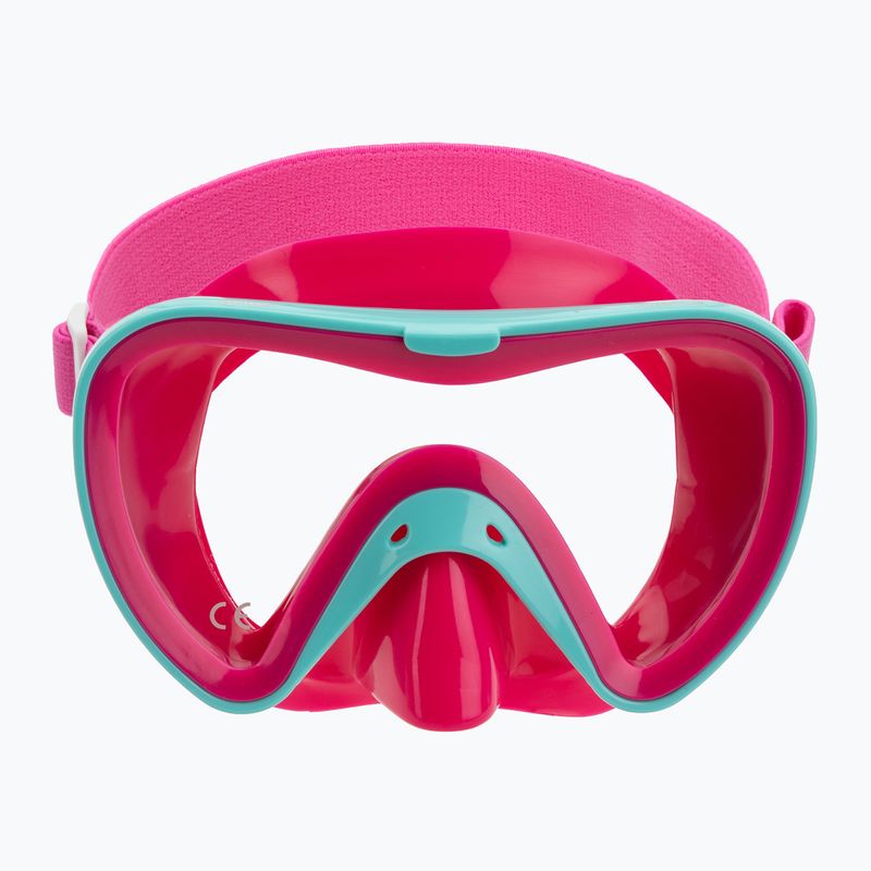 Mares Turtle aqua/pink Kinder-Schnorchelmaske 2