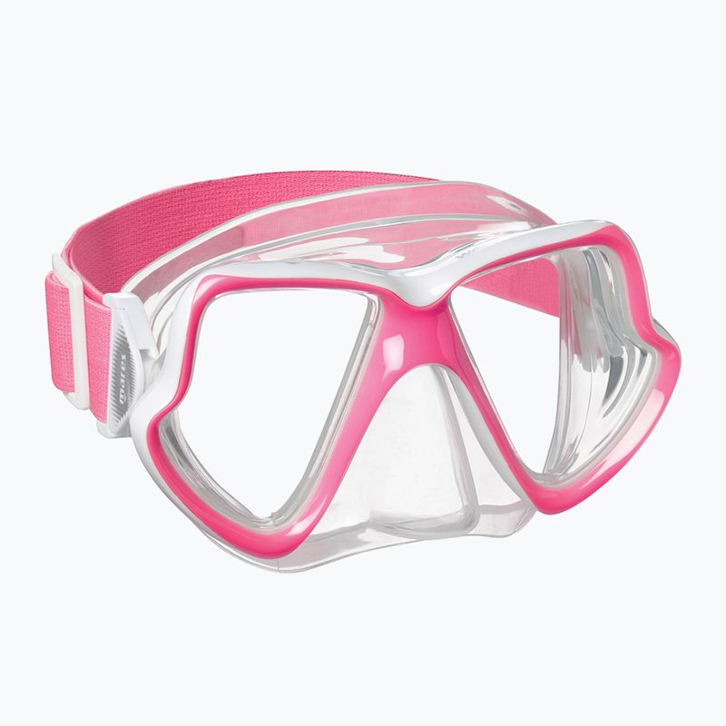 Mares Combo Wahoo Neon rosa/weiß/klar Schnorchelset 2