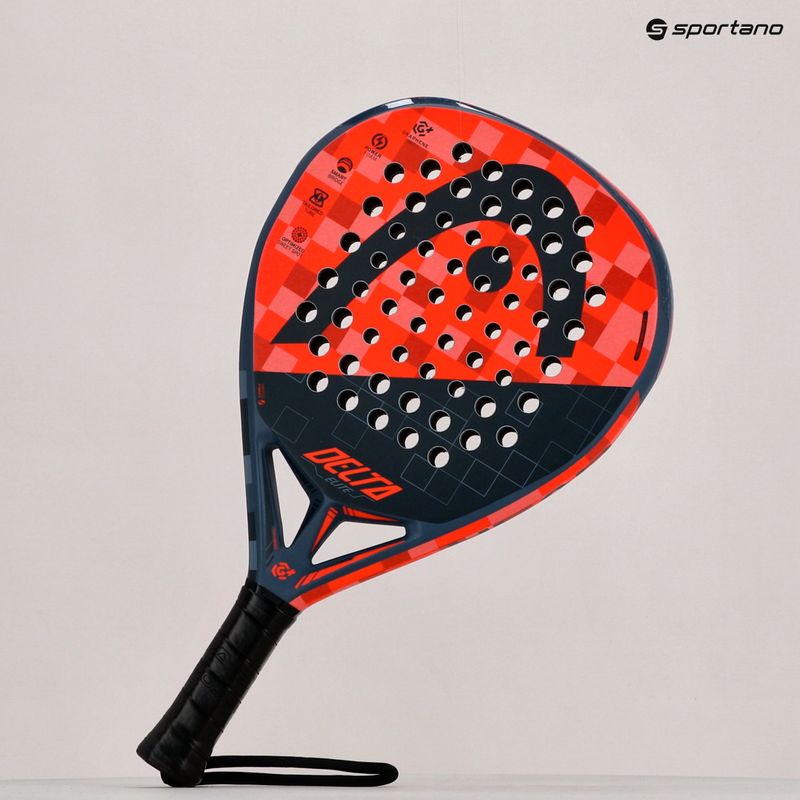HEAD Graphene 360+ Delta Elite mit CB rot/schwarz Paddelschläger 228120 8