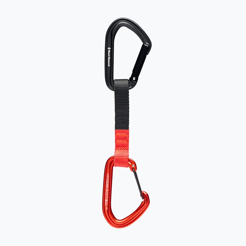 Kletter-Expressset Black Diamond Hotforge Hybrid Quickdraw 12 cm octane