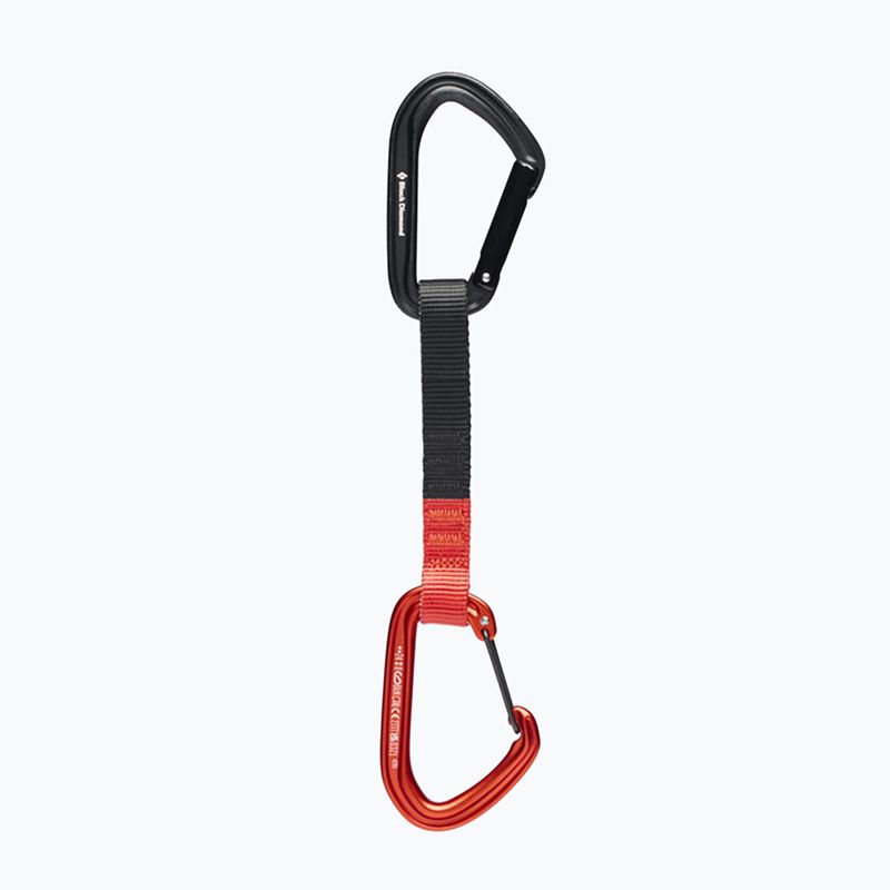 Kletter-Expressset Black Diamond Hotforge Hybrid Quickdraw 16 cm octane