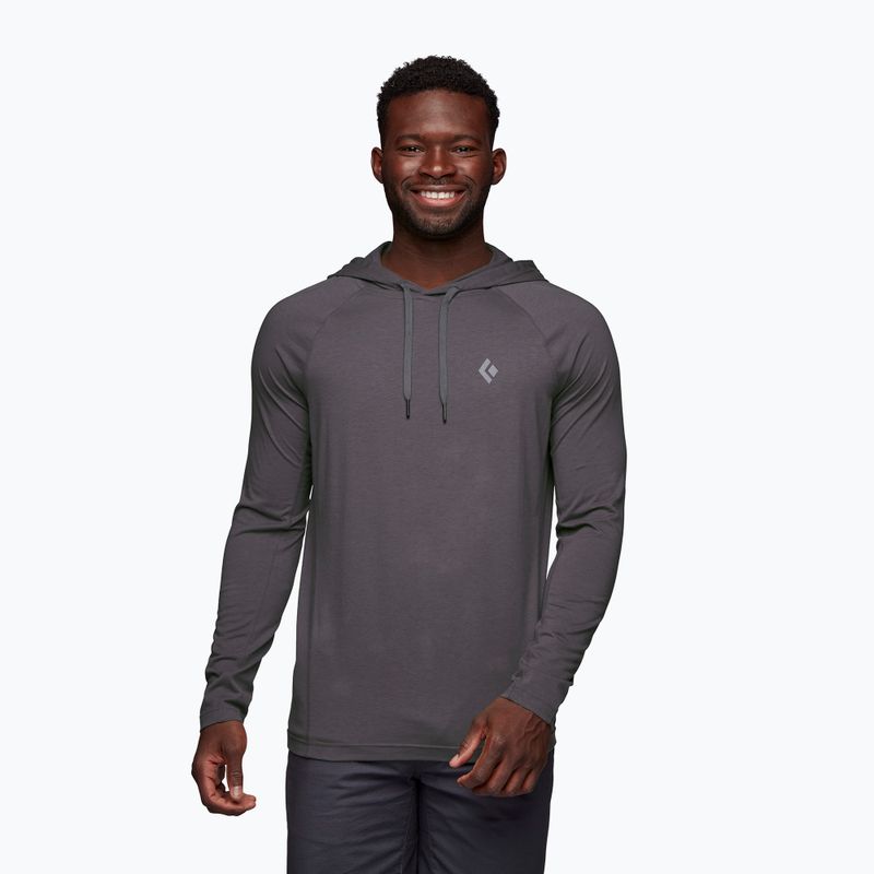 Herren-Trekking-Sweatshirt Black Diamond Crag Hoody grau AP7520000003LRG1