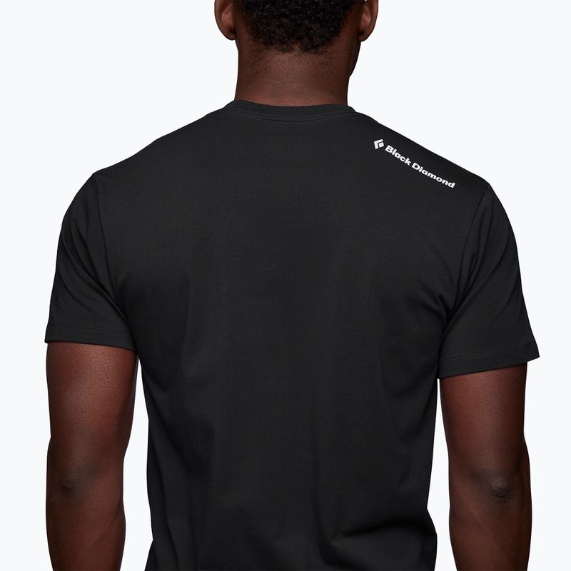Wandershirt trekking Herren Black Diamond Spaceshot schwarz APGY4V2 3