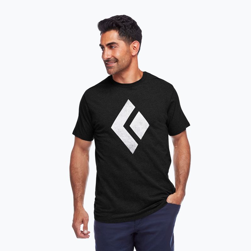 Klettershirt Herren Black Diamond Chalked Up schwarz APUO952