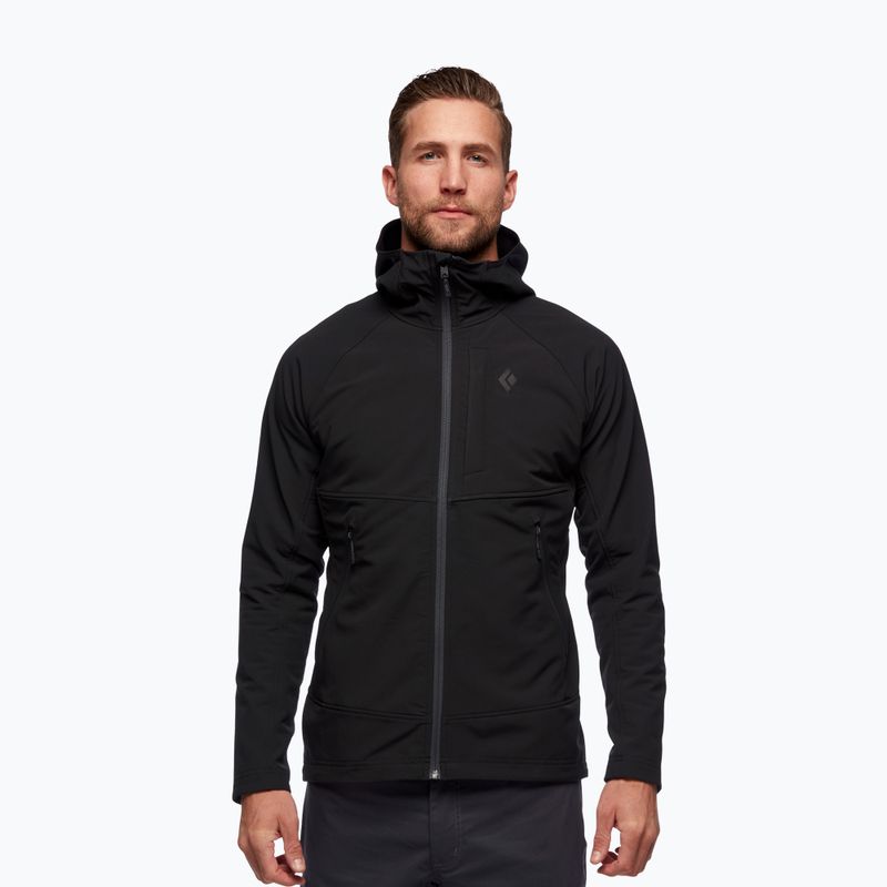 Herren-Softshelljacke Black Diamond Element Hoody schwarz AP7440240002LRG1