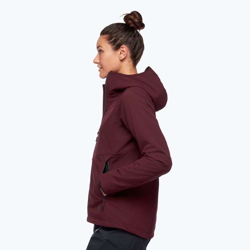 Damen-Softshelljacke Black Diamond Element bordeaux 3