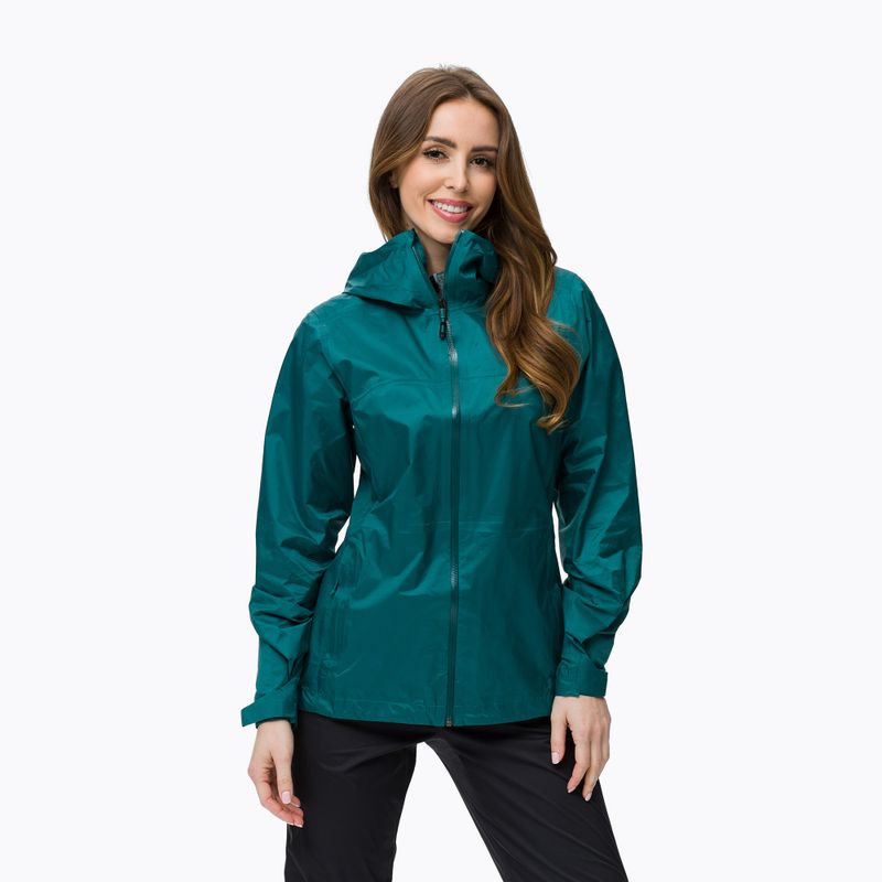 Damen-Membran-Regenjacke Black Diamond Treeline grün AP7450093032XSM1