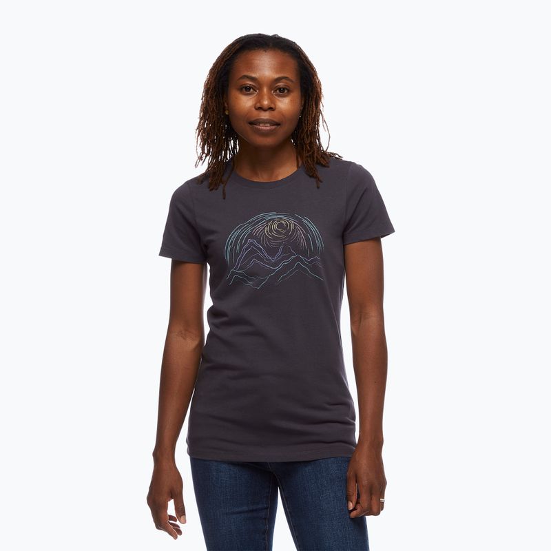 Wandershirt trekking Damen Black Diamond Summit Scribble grau AP731223