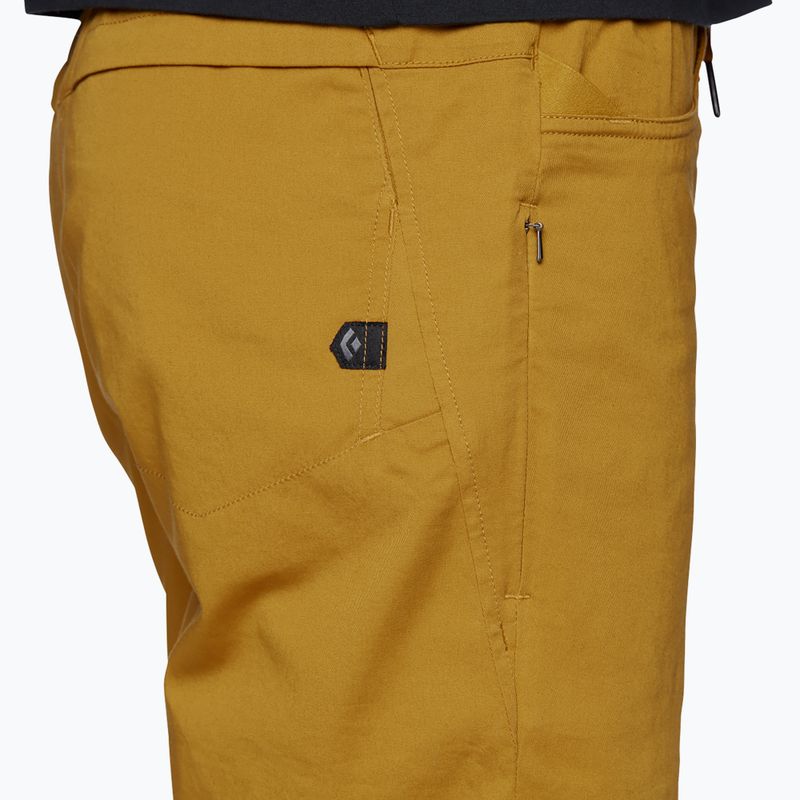 Herren-Klettershorts Black Diamond Notion gelb AP750062 3