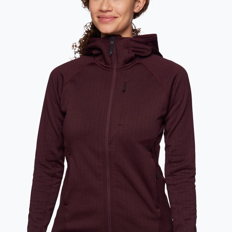 Damen-Trekkingjacke Black Diamond Factor Hoody dunkelrot AP7448618 4