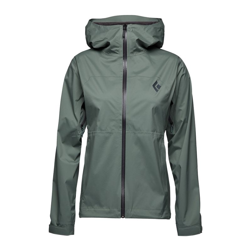 Black Diamond Stormline Stretch Regenjacke Frauen Grün APM6973053LRG1 6