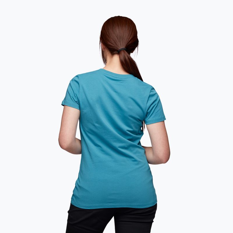 Damen Kletter-T-Shirt Black Diamond Chalked Up blau AP7300524055LRG1 2