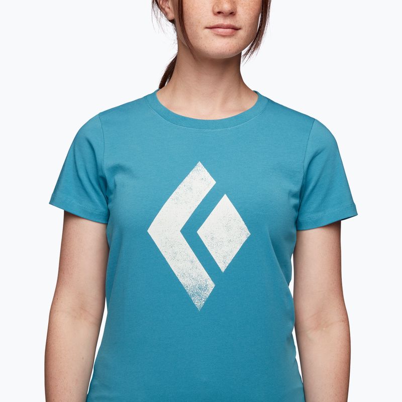 Damen Kletter-T-Shirt Black Diamond Chalked Up blau AP7300524055LRG1 3