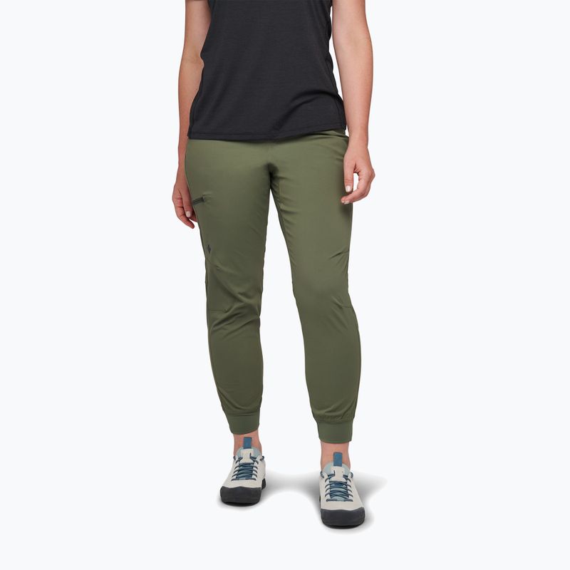 Damen Kletterhose Black Diamond Techniker Jogger grün AP750135