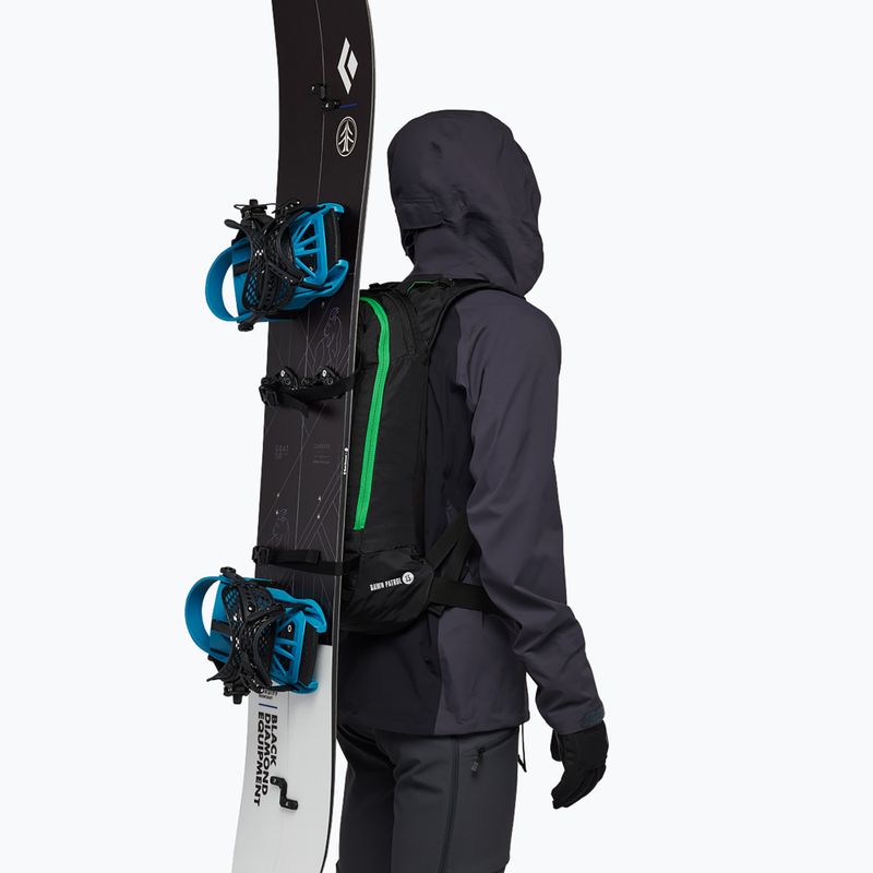 Black Diamond Dawn Patrol 15 schwarzer Fallschirmspringer Rucksack 10