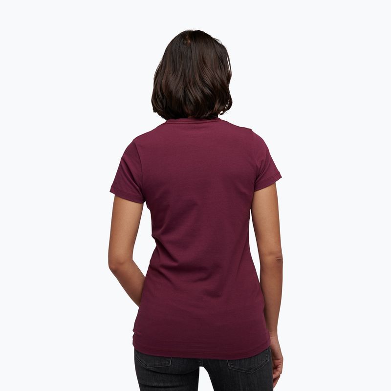 Damen Kletter-T-Shirt Black Diamond Chalked Up lila AP7300525016LRG1 2