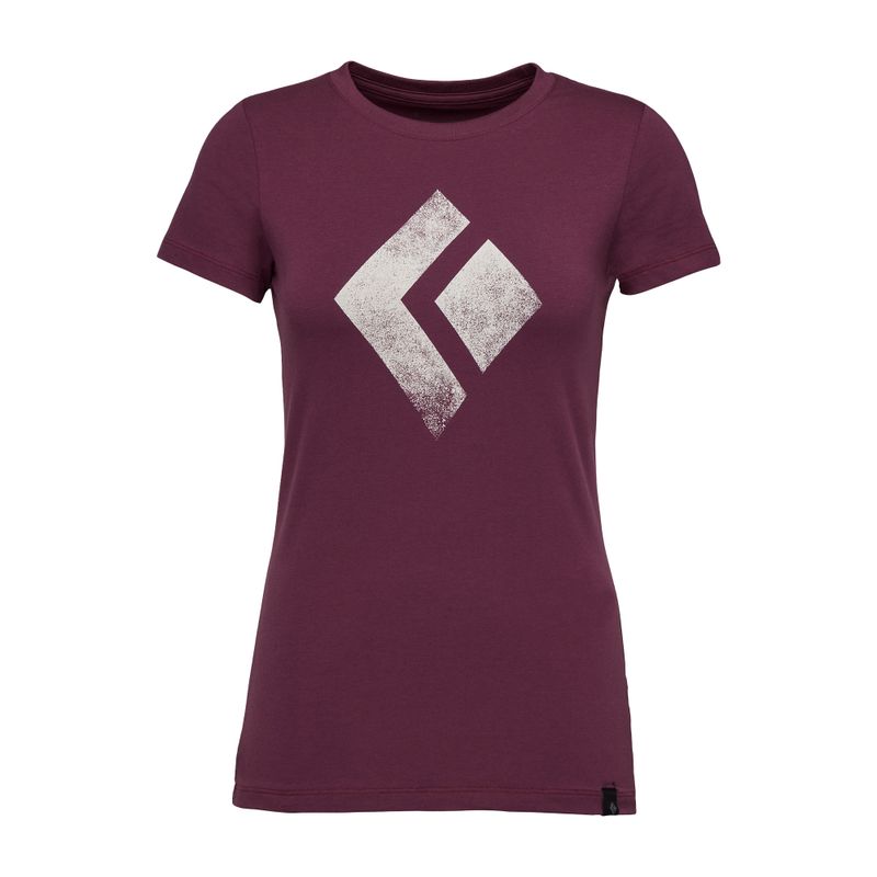 Damen Kletter-T-Shirt Black Diamond Chalked Up lila AP7300525016LRG1 4