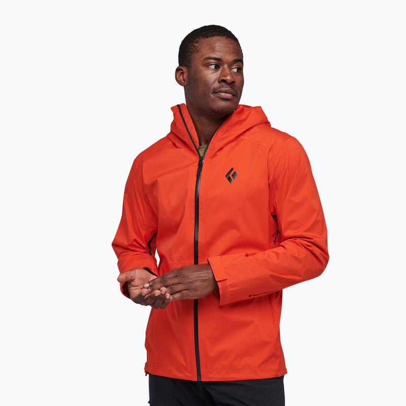 Black Diamond Herren Stormline Stretch Regenjacke orange APCDT08001XLG1