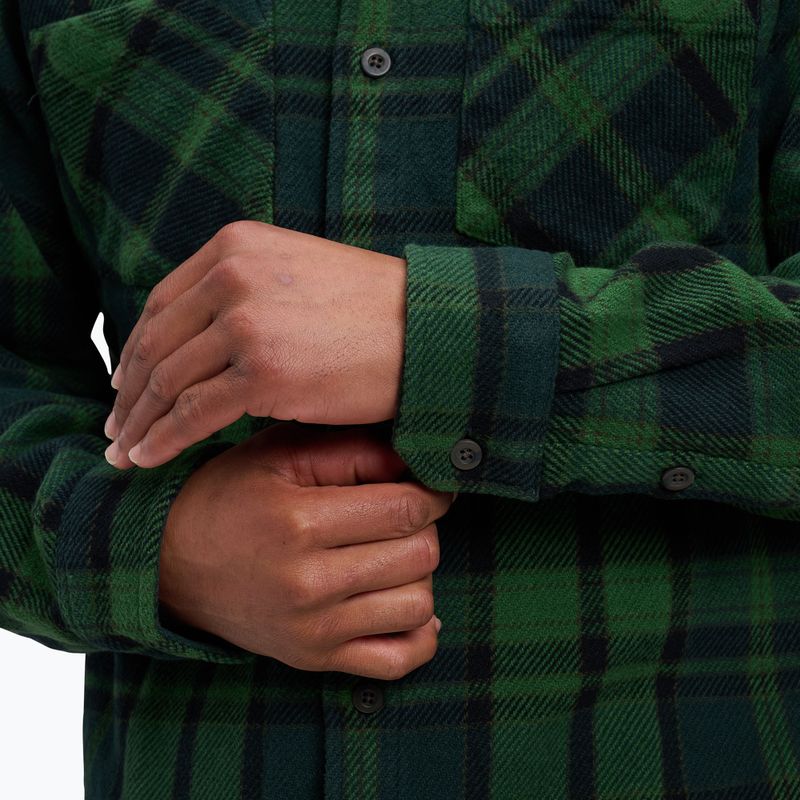 Black Diamond Project Heavy Flannel Herren-Trekkinghemd grün/anthrazit kariert 5