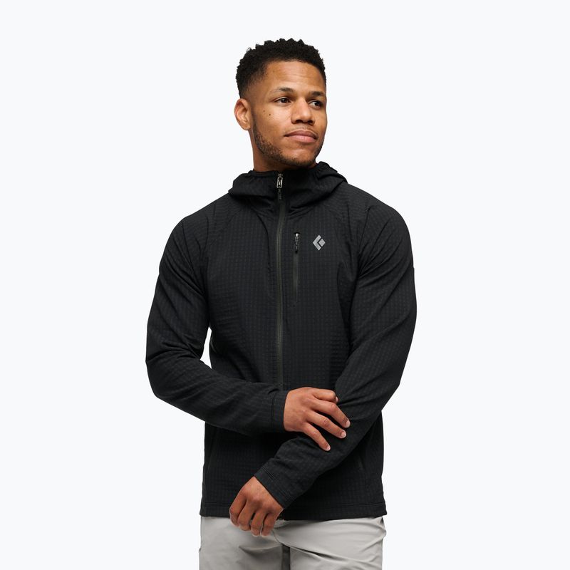 Herren-Trekking-Sweatshirt Black Diamond Coefficient Storm Hoody schwarz