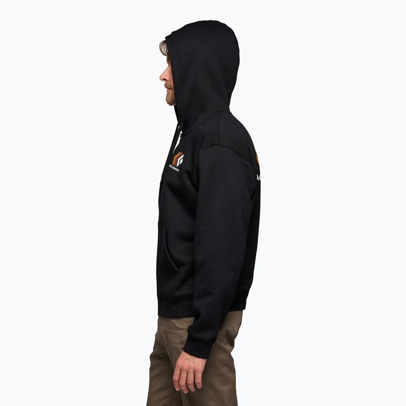 Men's Black Diamond Faded Full Zip Hoody schwarz 3