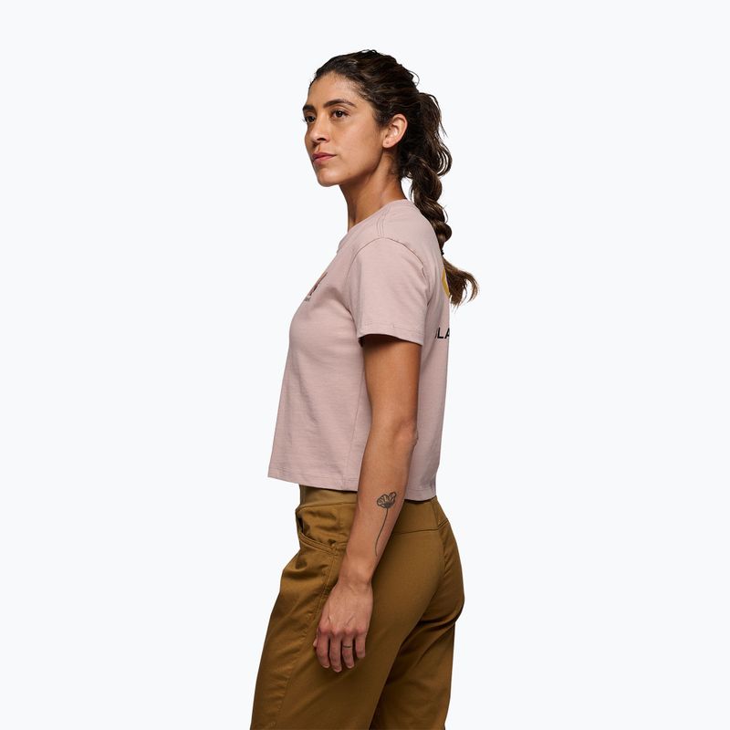 Frauen Black Diamond Faded Crop blass mauve T-shirt 2