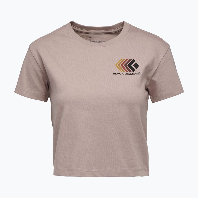 Frauen Black Diamond Faded Crop blass mauve T-shirt 4