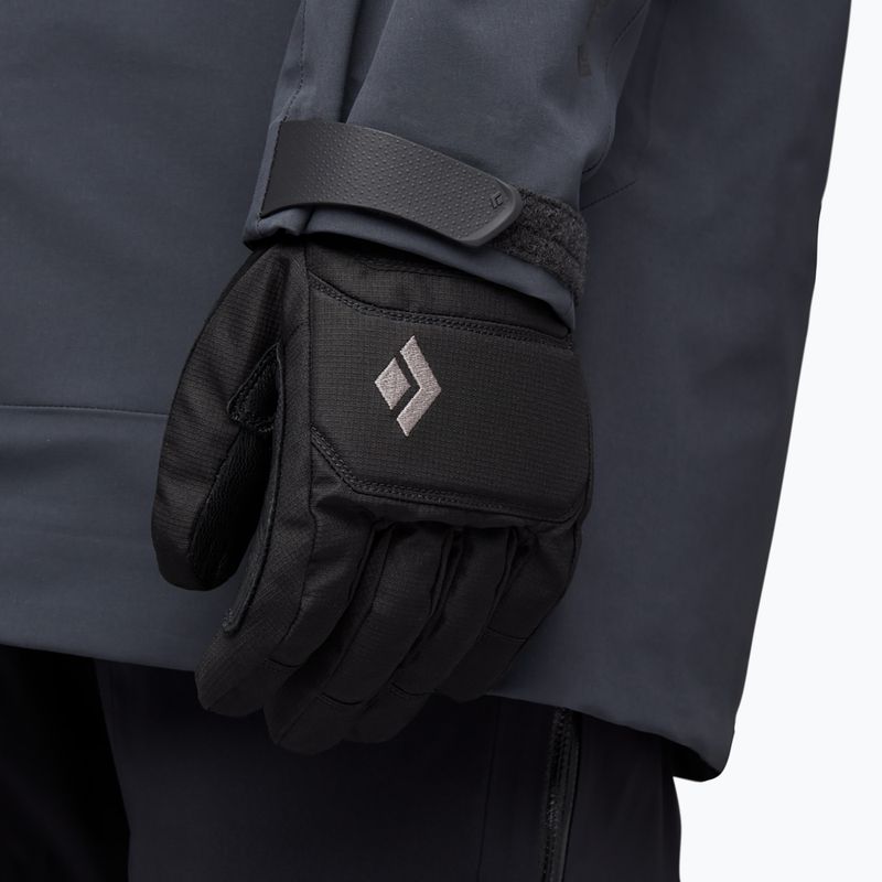 Black Diamond Mission schwarze Trekking-Handschuhe 4