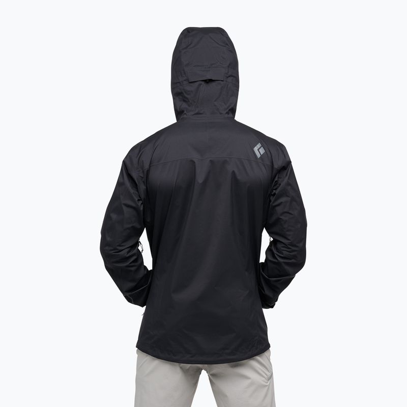 Damen Regenjacke Black Diamond Fineline Stretch schwarz 2