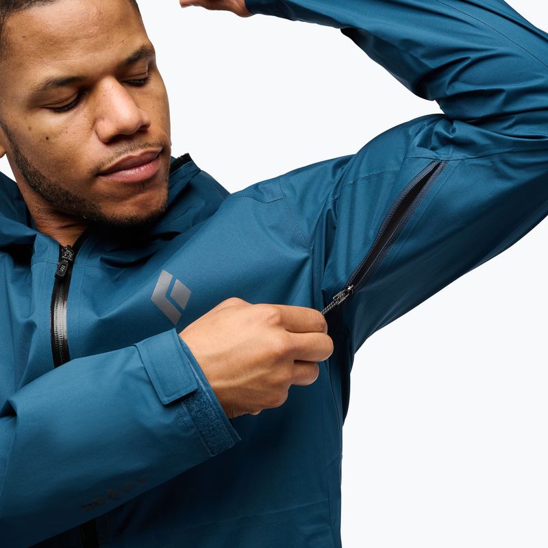 Damen Regenjacke Black Diamond Fineline Stretch indigo 6