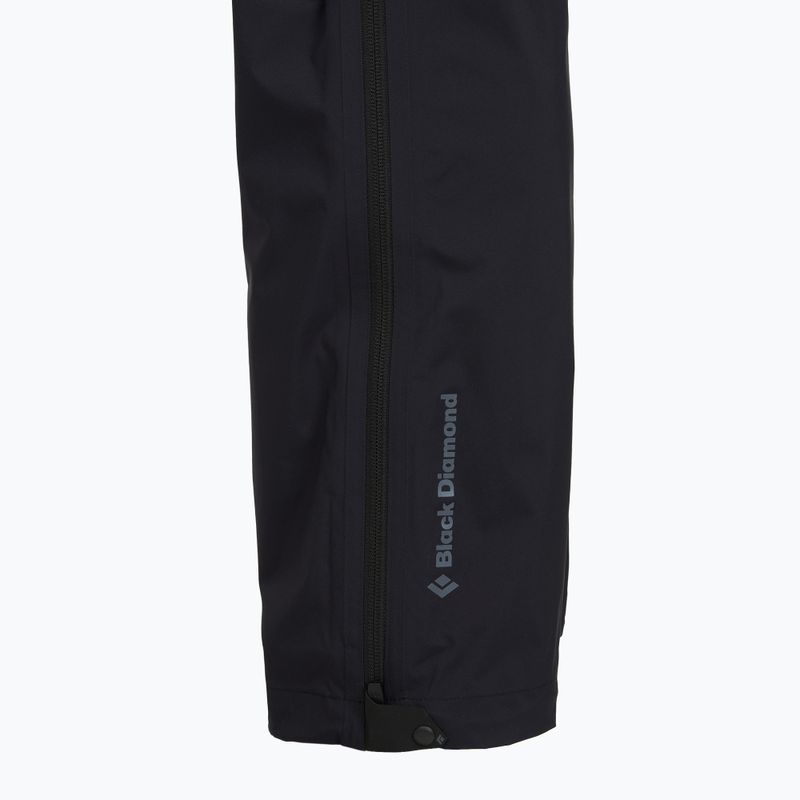 Damen Regenhose Black Diamond Fineline Stretch FZ schwarz 5