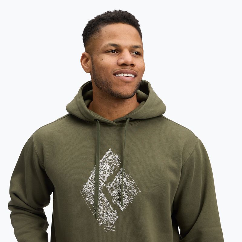 Herren Black Diamond Engineered Diamond Po Hoody tundra Sweatshirt 4