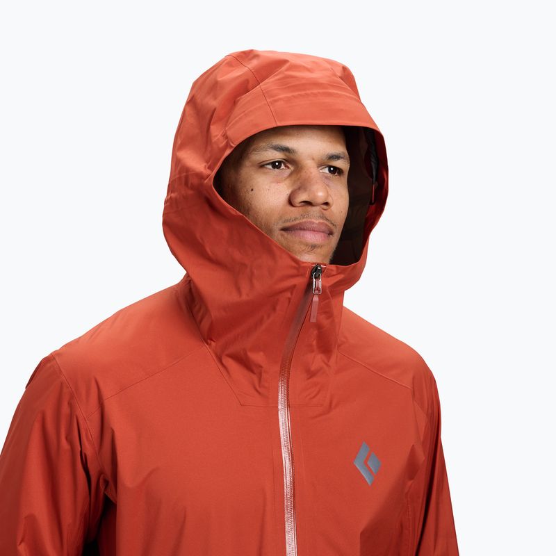 Herren Regenjacke Black Diamond Fineline Stretch burnt sienna 4