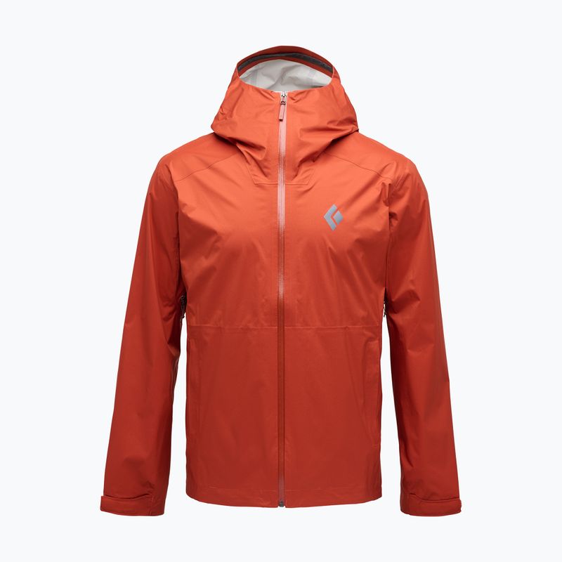 Herren Regenjacke Black Diamond Fineline Stretch burnt sienna 11