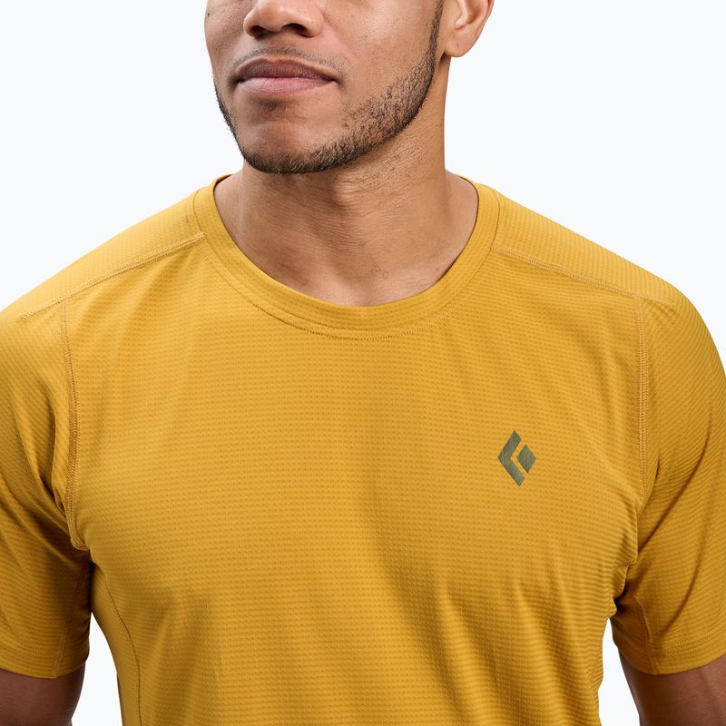 Herren Black Diamond Distance SS Tech Tee bernsteinfarbenes T-shirt 4